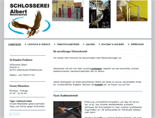 Tablet Screenshot of albert-metallbau.com
